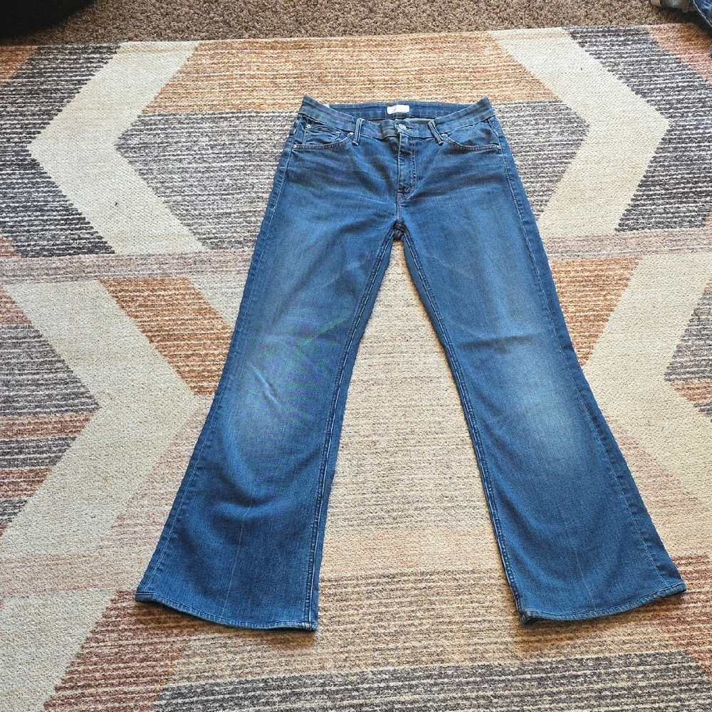 MOTHER The Mellow Drama Flare Wide Leg Jeans In The Color Stardust✨